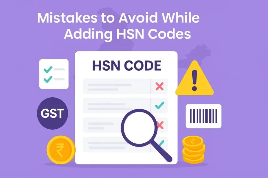Incorrect HSN Code
