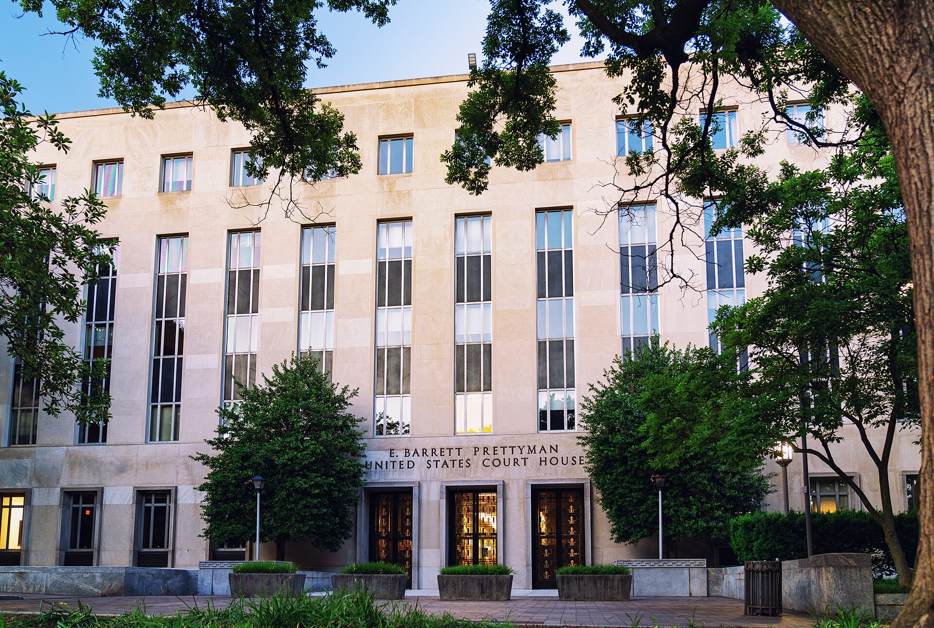 Federal courthouse building exterior in Washington, DC